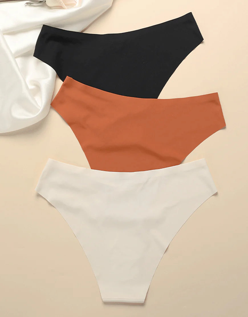 Khatoon intimates Pack of 3 Low waist Laser Cut Panty With Pretty Side Chain Design