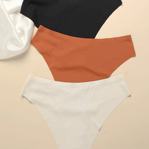 Khatoon intimates Pack of 3 Low waist Laser Cut Panty With Pretty Side Chain Design