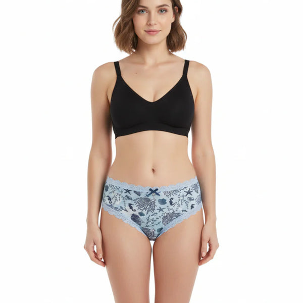 PACK OF 2 SUPER SOFT COTTON STRETCH BRIEFS -Blue