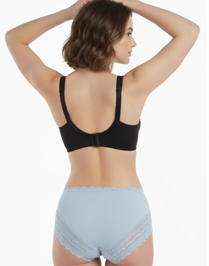 PACK OF 2 SUPER SOFT COTTON STRETCH BRIEFS -Blue